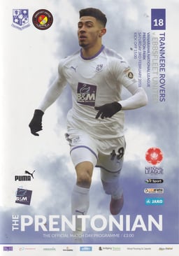 Tranmere Rovers v Ebbsfleet United Match Programme 2018-02-03